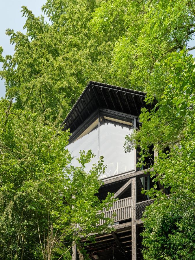 Hutstuf The Beaver & Private Outdoor Spa ラ・ロシュ・アン・アルデンヌ エクステリア 写真